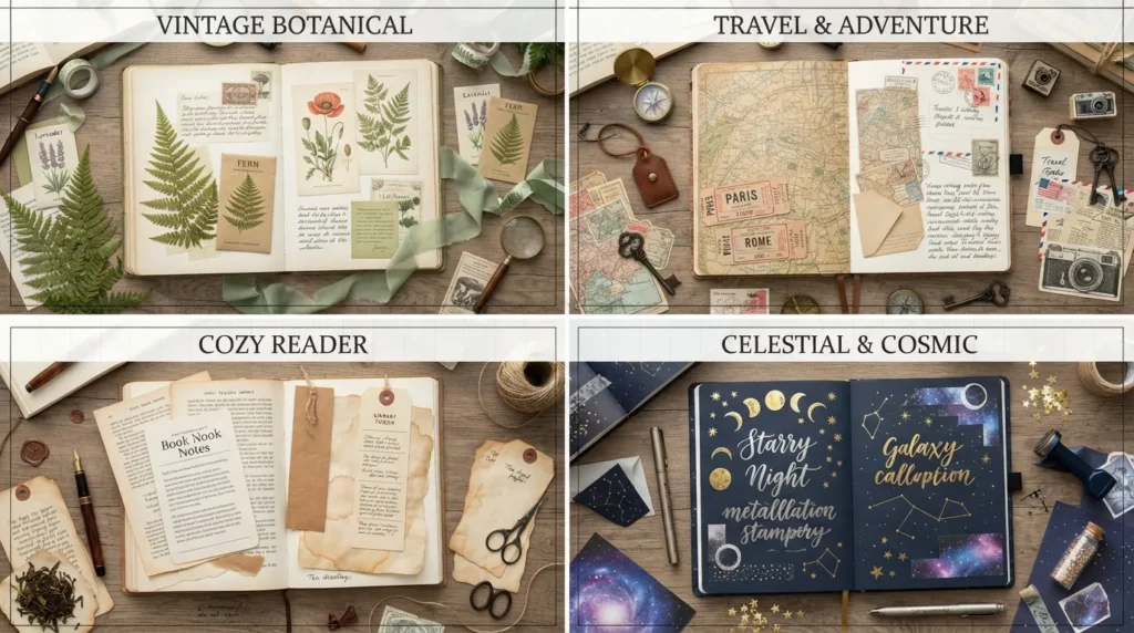 Junk Journal Theme Ideas Infographic Guide