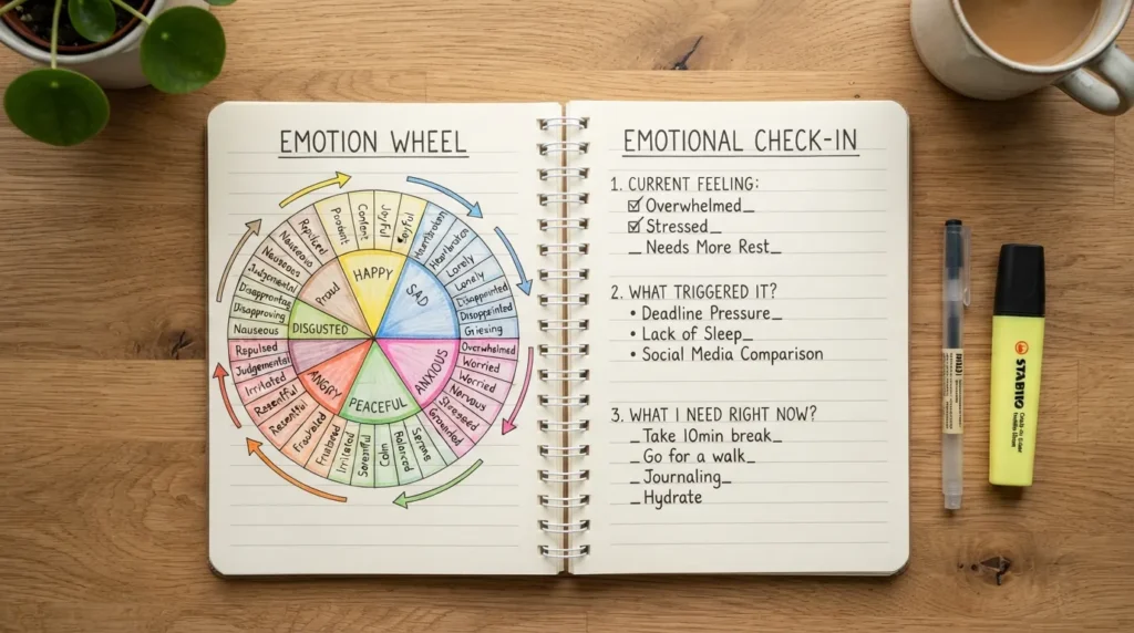 feelings-emotional-check-in-journal-wheel-guide