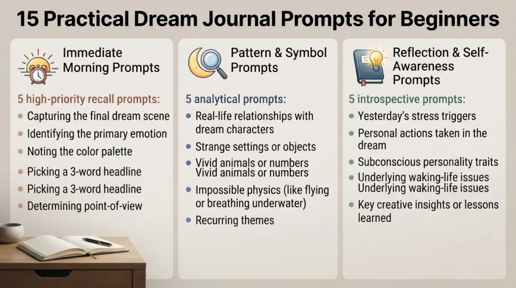 15-practical-dream-journal-prompts-for-beginners-infographic