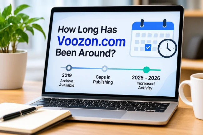 Voozon.com publishing history from 2019 to 2026