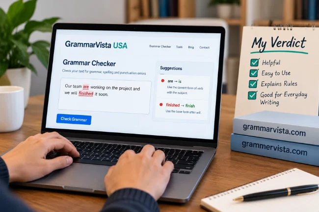 GrammarVista.com USA grammar checker review