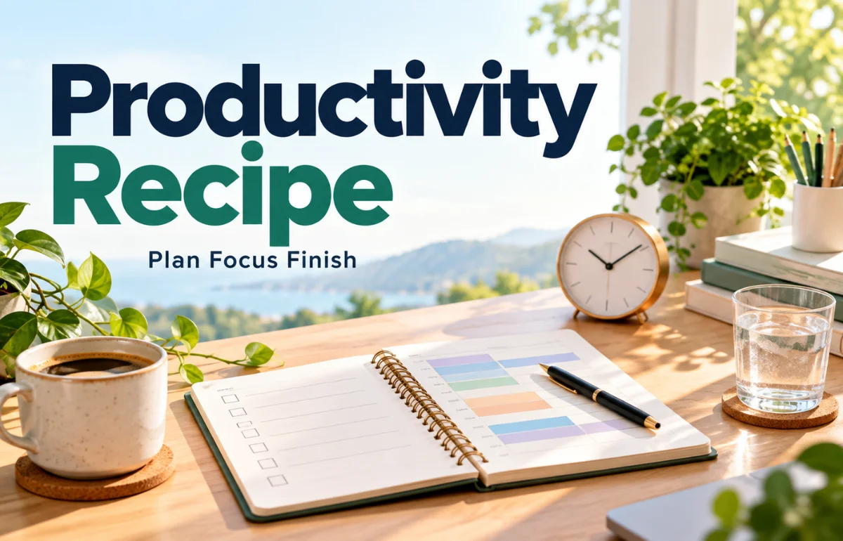 Productivity Recipe workspace setup